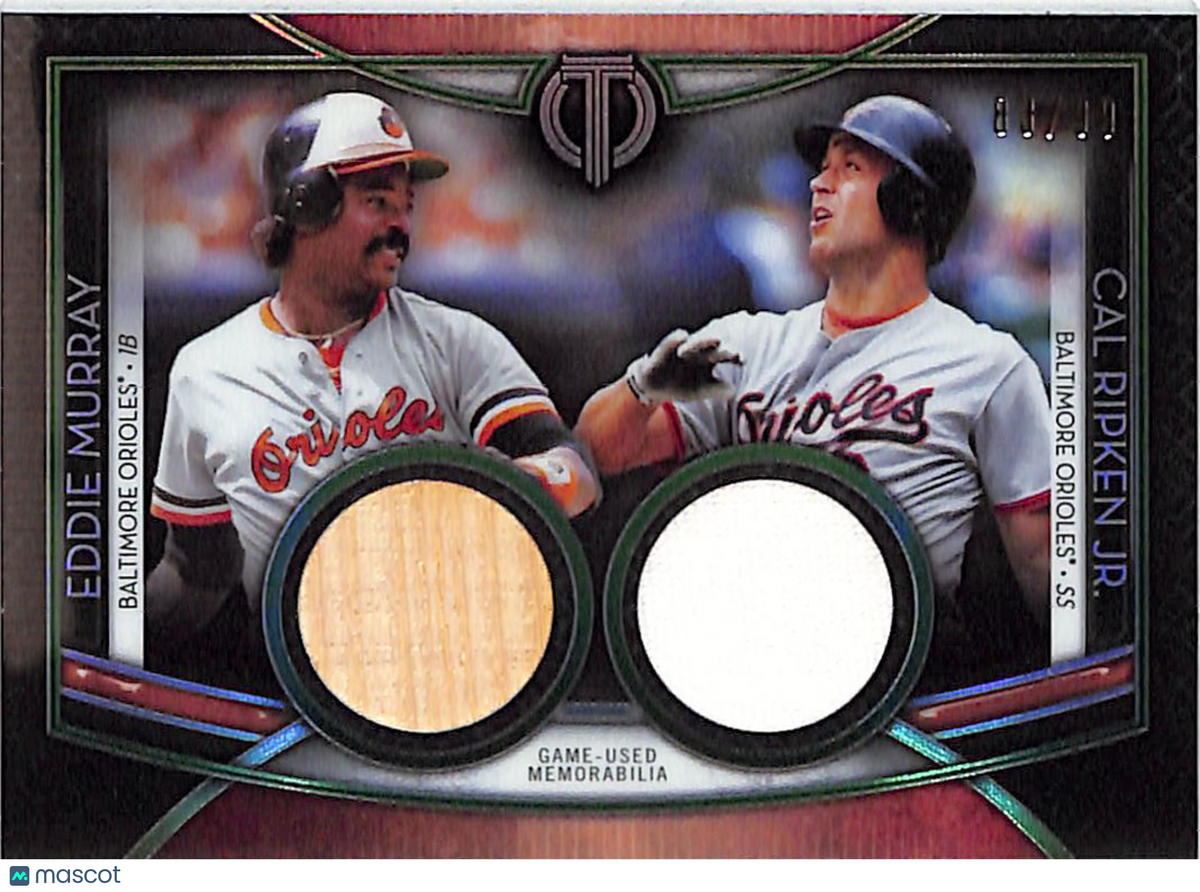 2020 Topps Tribute Eddie Murray Cal Ripken Jr. /99 Patch Dual Relic #DR-MR