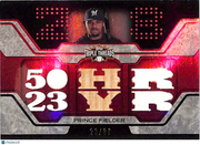 2008 Topps Triple Threads Prince Fielder /36 Triple Relic Patch #TTR-164 Brewers