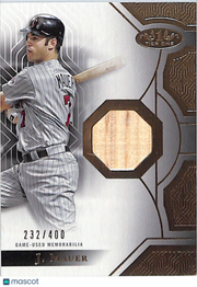 2023 Topps Tier One Joe Mauer /400 Relic Memorabilia #T1R-JMA Minnesota Twins