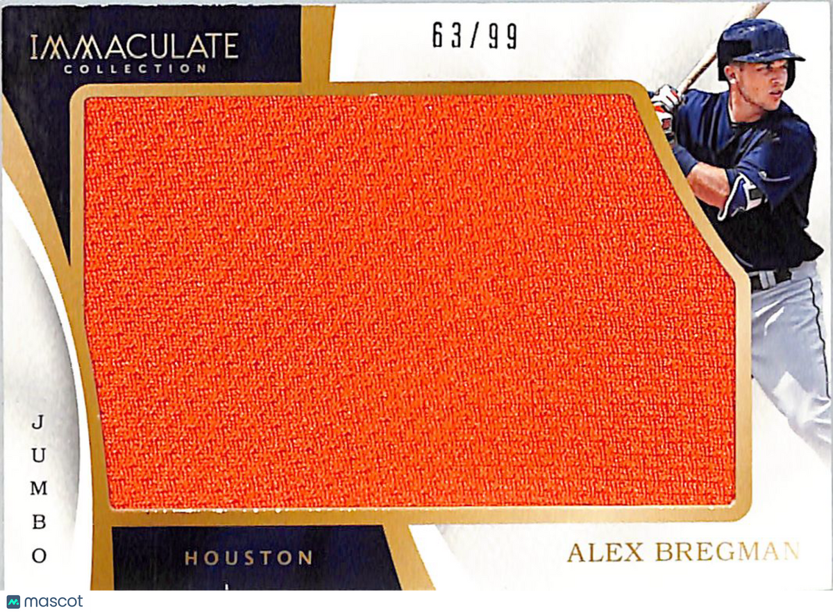 2017 Panini Immaculate Collection Alex Bregman /99 Rookie Patch #IJ-AX Astros