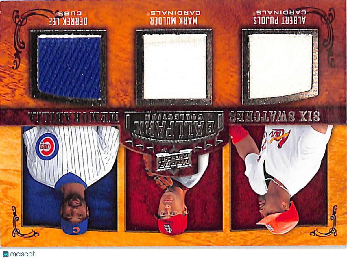 2007 Upper Deck Ballpark Collection Sheets Wood Mulder Fielder Lee Pujols Patch