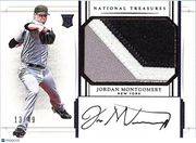 2017 National Treasures Jordan Montgomery /49 Rookie Patch Auto #206 Yankees