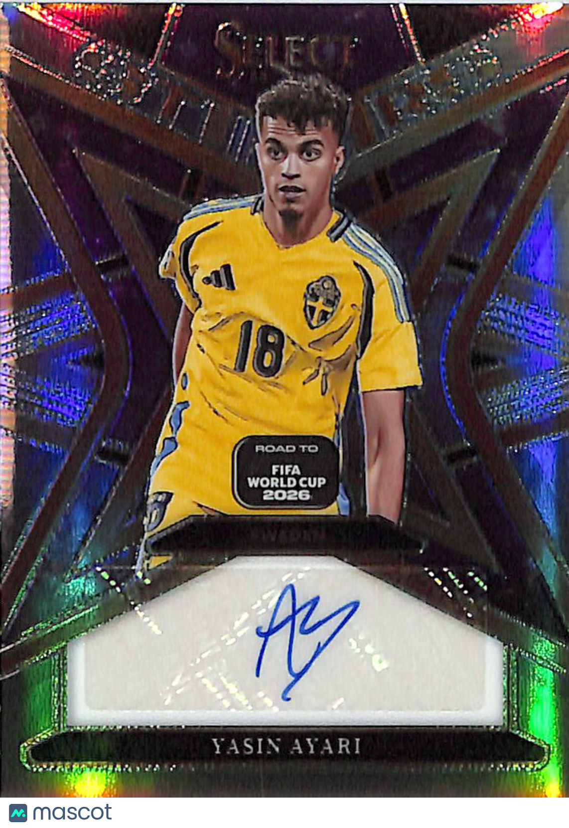 2025-26 Panini Select Road to World Cup Yasin Ayari Auto Autograph #ST-YA Sweden