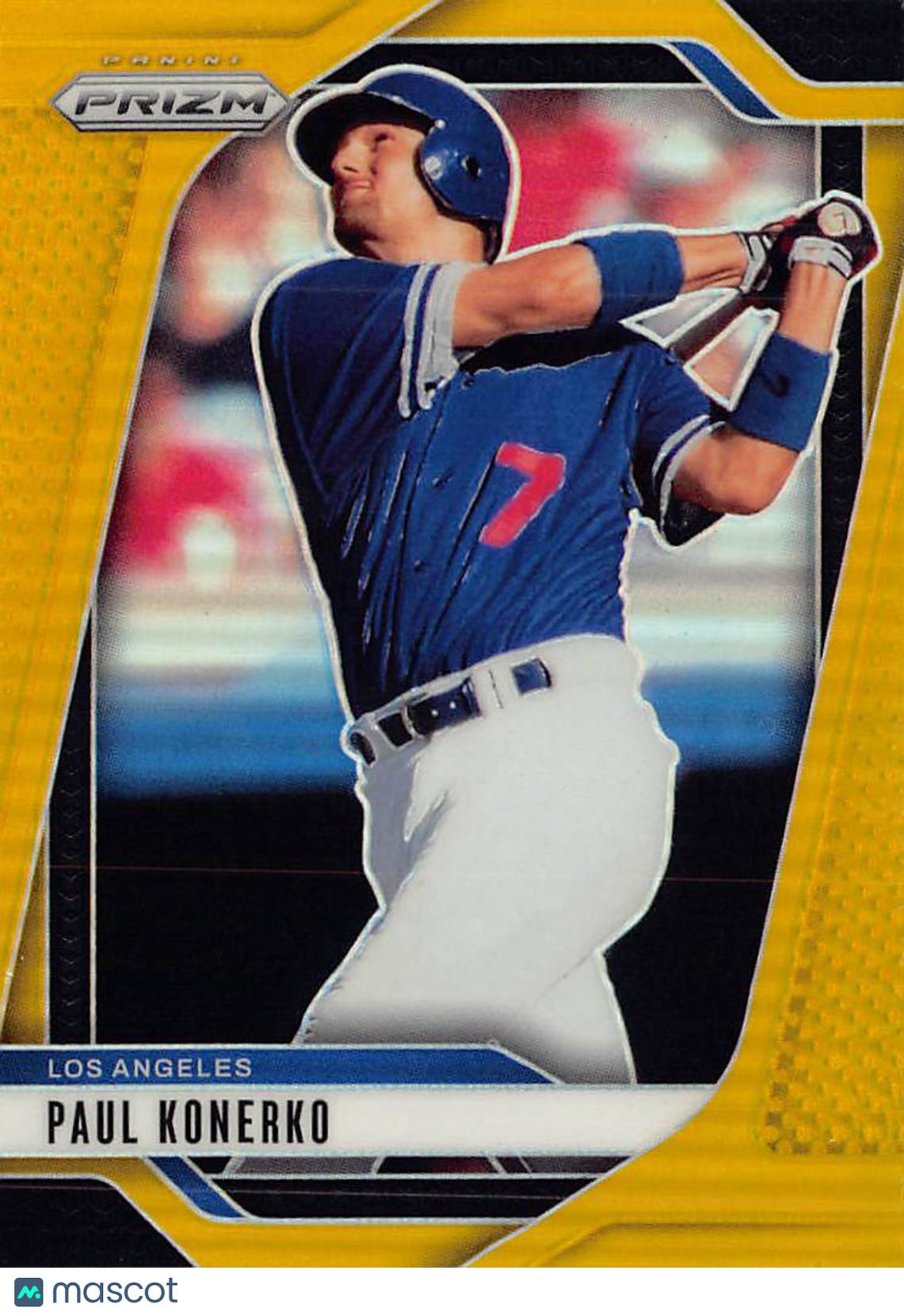 2025 Panini Prizm Baseball Paul Konerko Gold /10 #52 Los Angeles Dodgers
