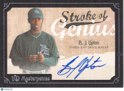 2007 Upper Deck Masterpieces Stroke of Genius B.J. Upton #SG-BU Devil Rays