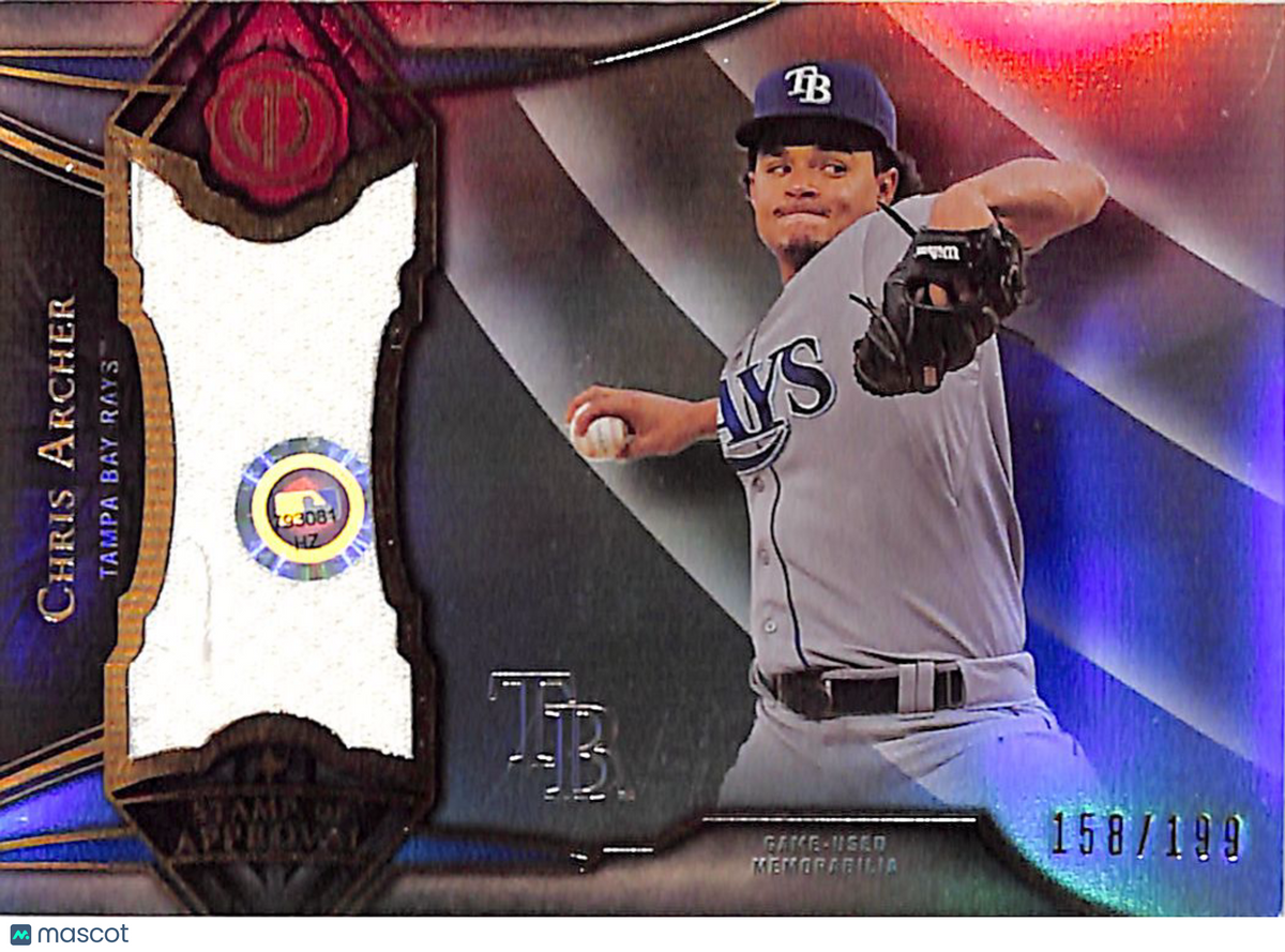 2016 Topps Tribute Chris Archer Patch /199 Relic #SOA-CA Tampa Bay Rays