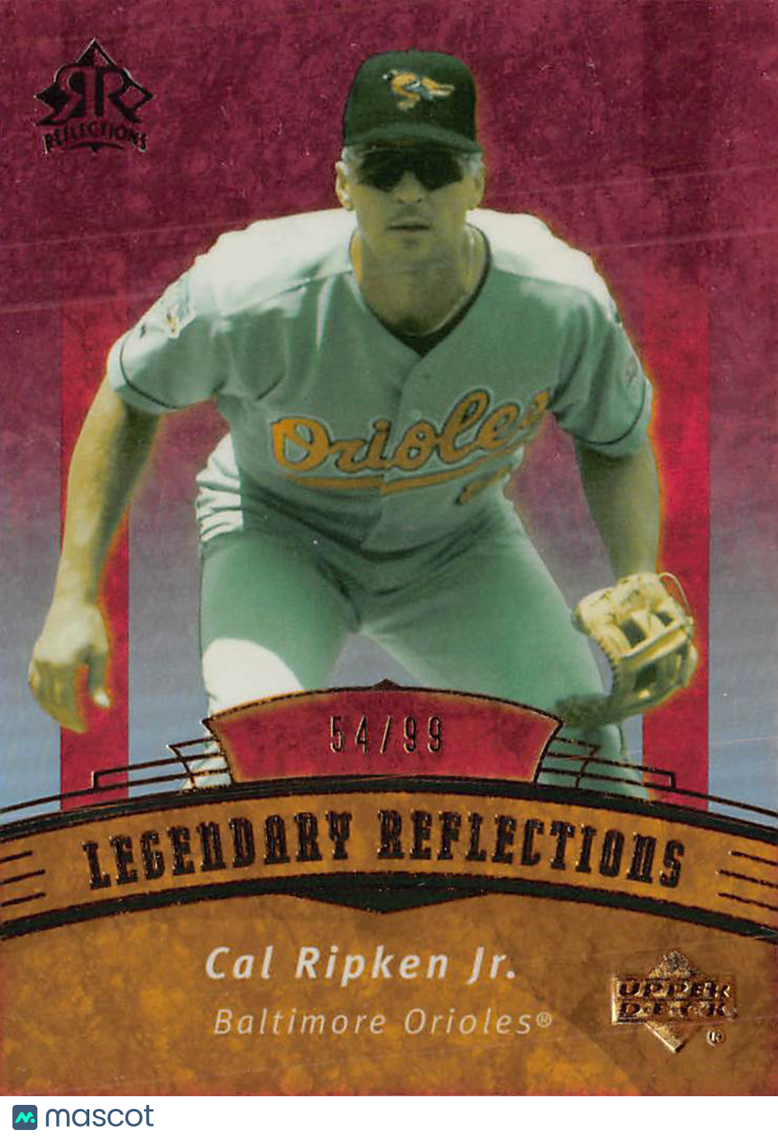 2005 Upper Deck Reflections Legendary Reflections Cal Ripken Jr. Red /99 #154