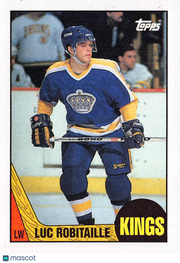 1987-88 Topps Luc Robitaille Rookie #42 Los Angeles Kings