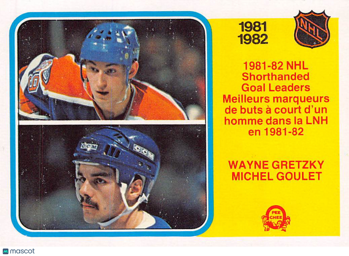 1982-83 O-Pee-Chee Michel Goulet Wayne Gretzky #237 Quebec Nordiques Edmonton Oilers