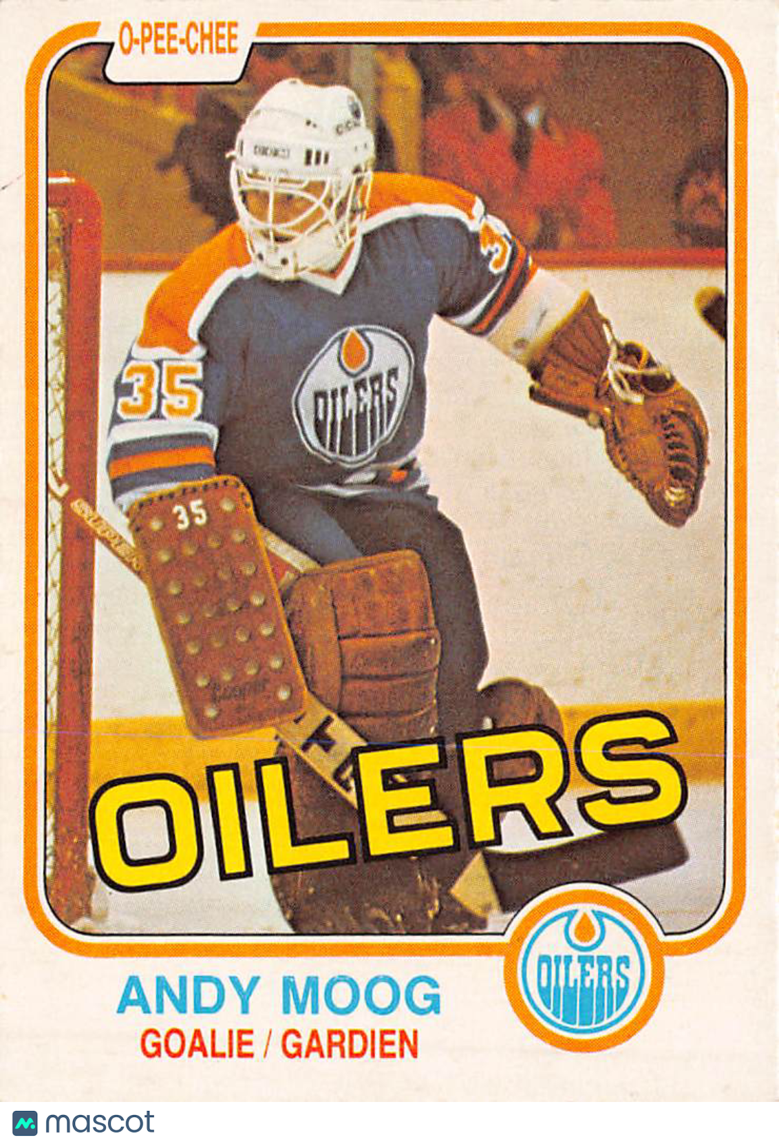 1981-82 O-Pee-Chee Andy Moog Rookie #120 Edmonton Oilers