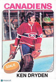 1975-76 Topps Ken Dryden #35 Montreal Canadiens