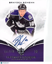 2011 Upper Deck Ultimate Collection Ultimate Rookies Autographed Brayden Schenn /299 #116 Los Angeles Kings