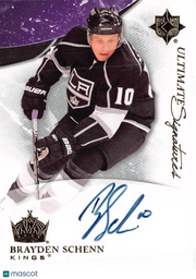 2010-11 Upper Deck Ultimate Collection Ultimate Signatures Brayden Schenn Rookie #US-BS Los Angeles Kings