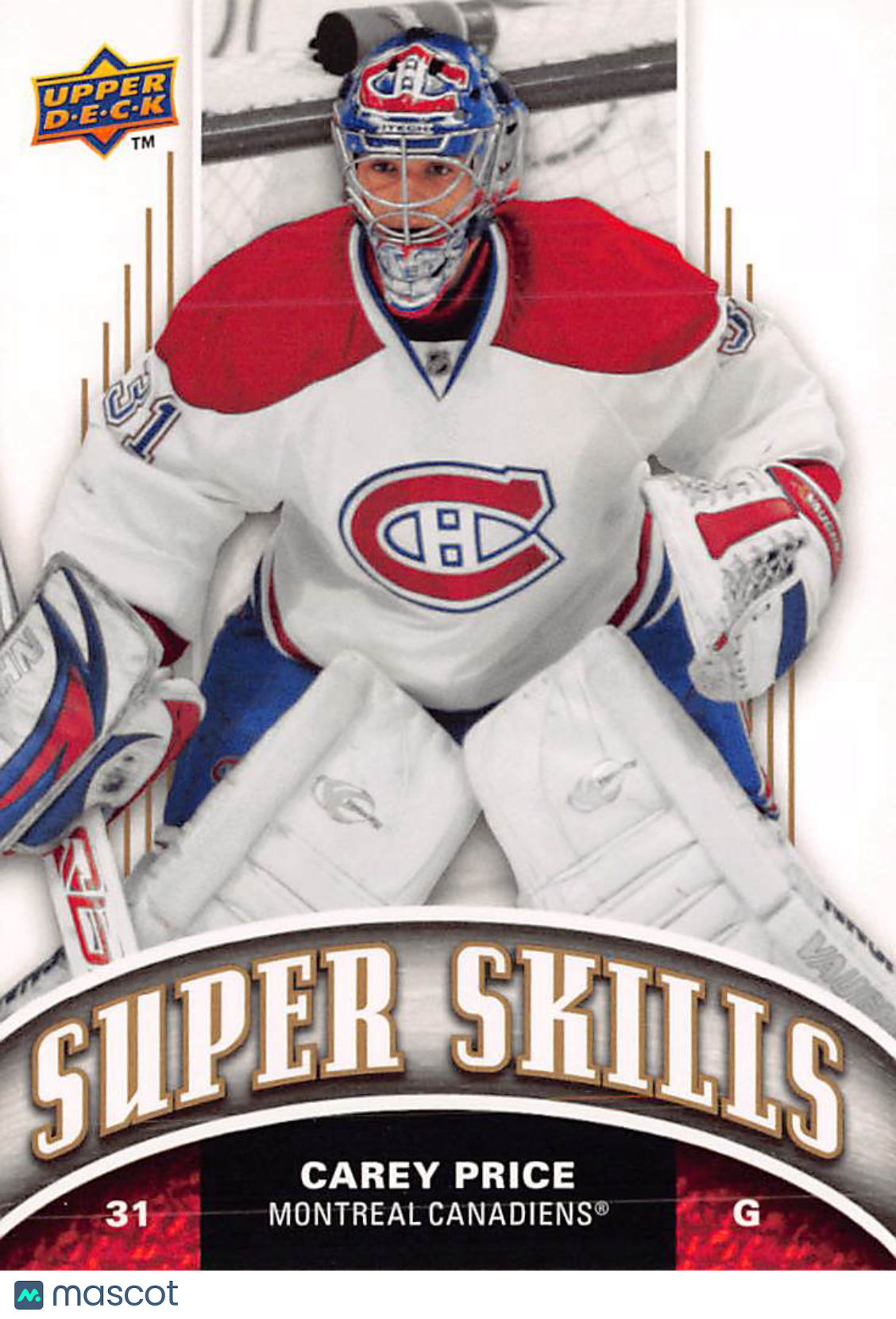 200809 Upper Deck Super Skills Carey Price #SS12 Montreal Canadiens