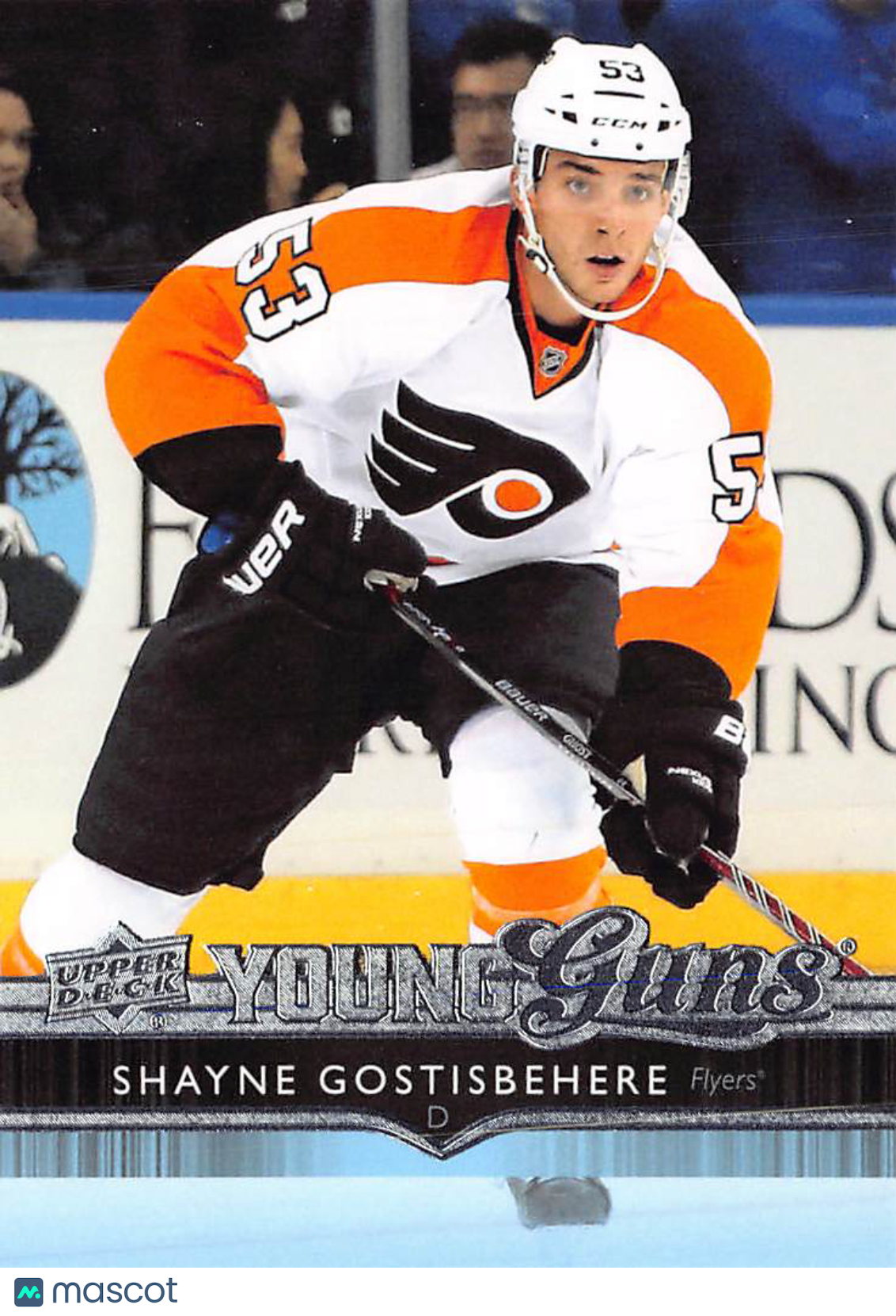 2015-16 Upper Deck Series Two Shayne Gostisbehere Young Guns Rookie #464 Philadelphia Flyers