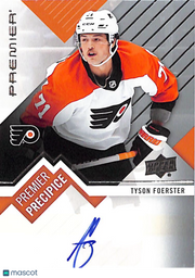 2023-24 Upper Deck Premier Precipice Tyson Foerster Rookie Auto #PPR-TF Flyers