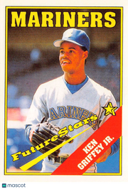 1988 Star San Bernardino Spirit Ken Griffey Jr. Rookie #1 Mariners