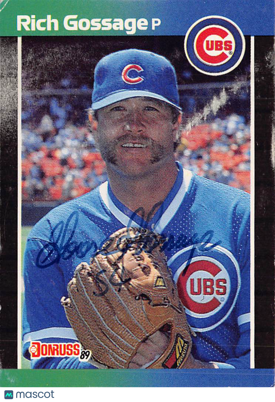 1988 Donruss Rich Gossage Autograph #158 Chicago Cubs
