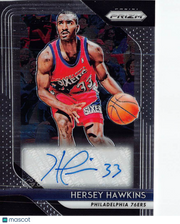 2018-19 Panini Prizm Hersey Hawkins Autograph #S-HHK Philadelphia 76ers