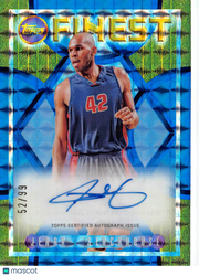 2023-24 Topps Finest Jerry Stackhouse Autograph Blue /99 #FLA-JSH Pistons