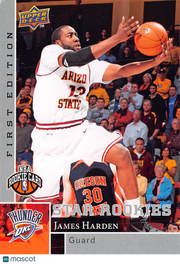 2009-10 Upper Deck First Edition James Harden Rookie #188 Oklahoma City Thunder