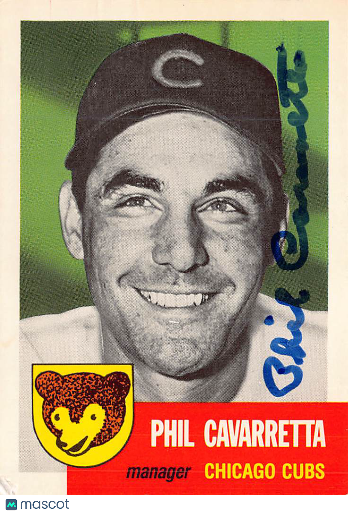 1953 Topps Baseball Archives The 1953 Series Phil Cavarretta Autograph #295 Cubs