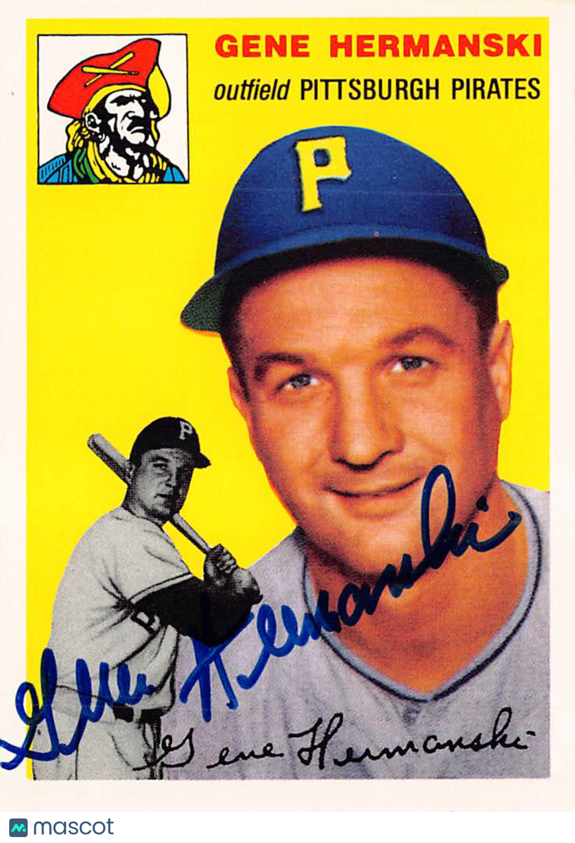 1994 Topps Archives 1954 Gene Hermanski Autograph #228 Pittsburgh Pirates