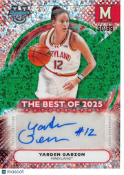 2025-26 Bowman University's Best Yarden Garzon Green Auto /99 #BA-YG Maryland