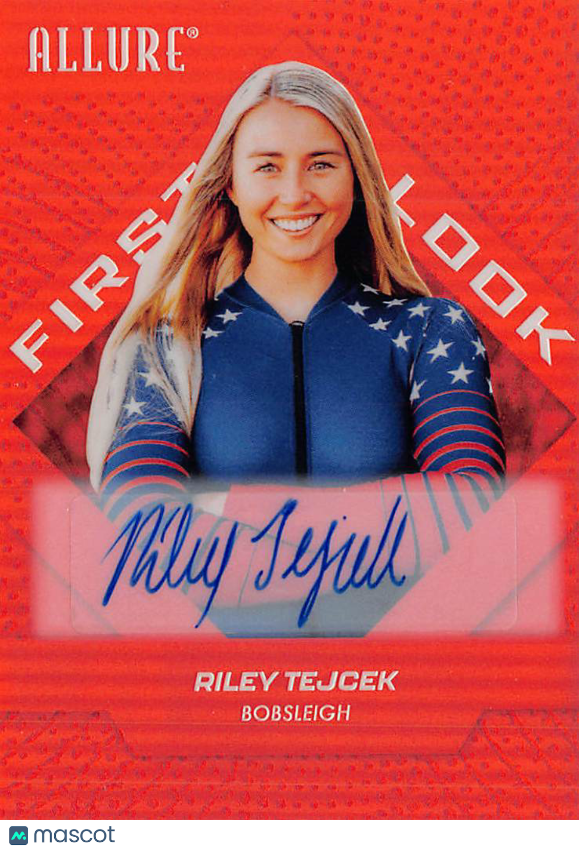 2025 Upper Deck Allure SE Riley Tejcek Red Rainbow Auto #136
