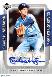 2005 Upper Deck Classics Bret Saberhagen Autograph #CS-BS Kansas City Royals
