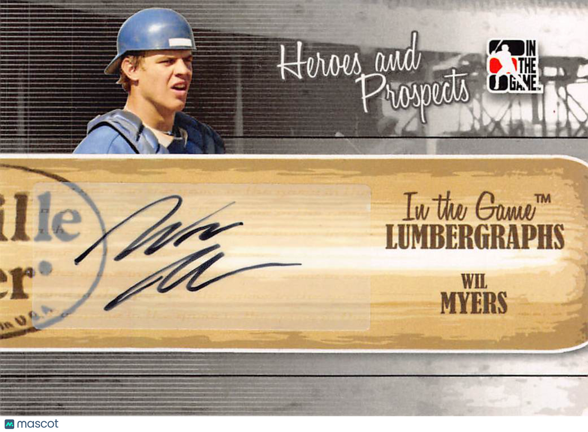 2011 In The Game Heroes and Prospects Wil Myers Lumbergraphs #L-WM
