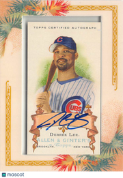 2006 Topps Allen & Ginter Derrek Lee Mini Framed Auto #AGA-DL Chicago Cubs