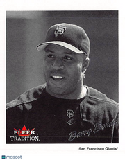 2003 Fleer Tradition Barry Bonds Black and White Glossy /1936 #25 Giants