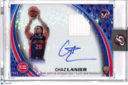 2025-26 Topps Pristine Chaz Lanier Patch Auto Blue /75 Rookie RC #PPR-CL Pistons