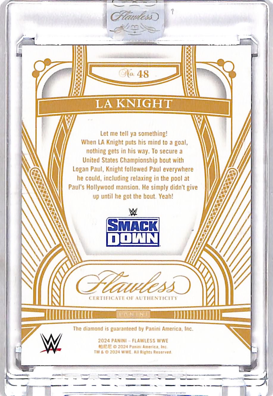 2024 Panini Flawless WWE LA Knight Roby /15 #48