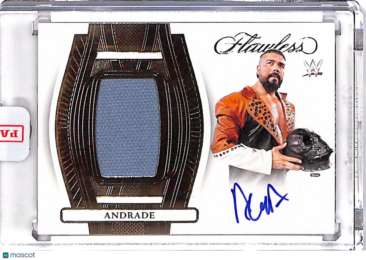 2024 Panini Flawless WWE Andrade Patch Auto /10 Memorabilia #FP-ADR