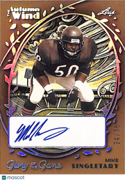 2023 Leaf The Autumn Wind Glory of the Game Mike Singletary Auto /35 #AW-MS1