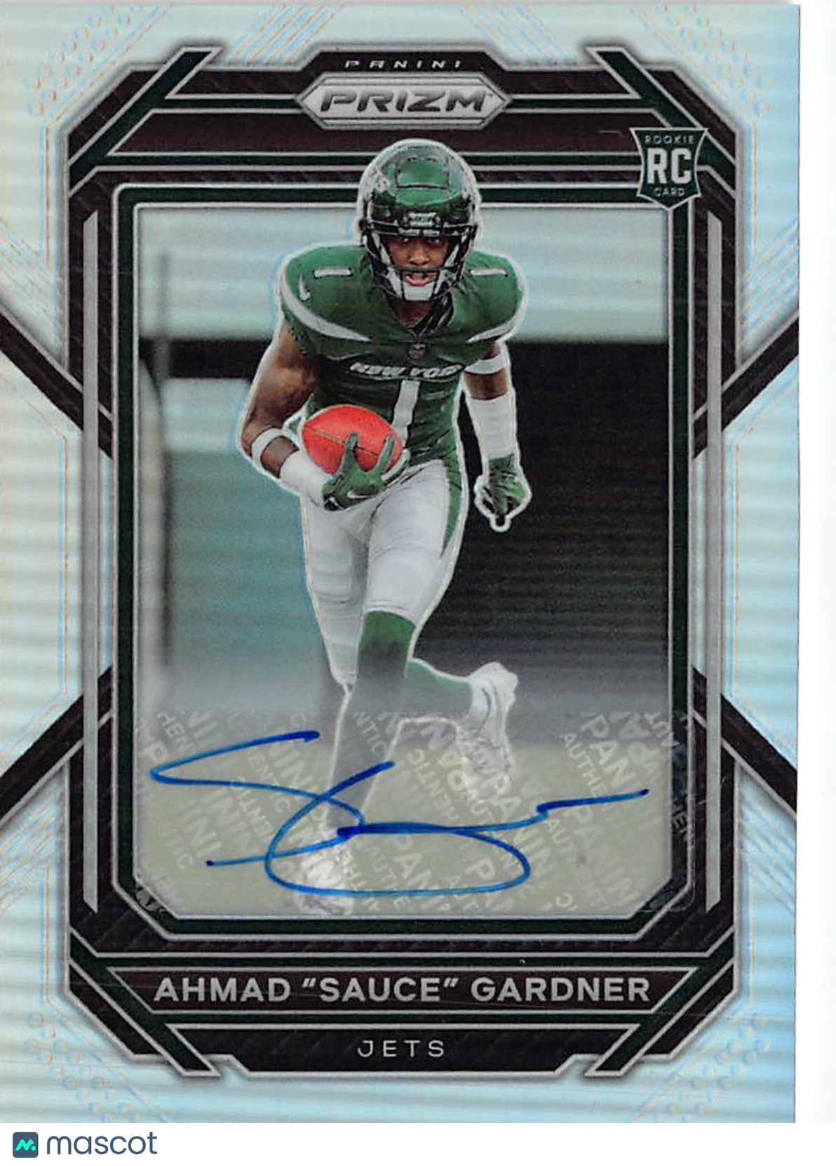 2023 Panini Prizm Football Ahmad "Sauce" Gardner Rookie Auto RC #341 Jets