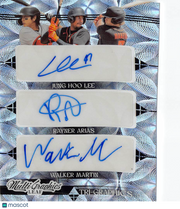 2023 Leaf MultiGraphics Jung Hoo Lee Walker Martin Rayner Arias Auto /5 #MTG-7