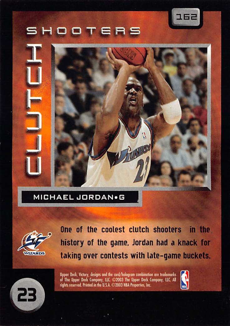 2003-04 Upper Deck Victory Michael Jordan #162 Washington Wizards