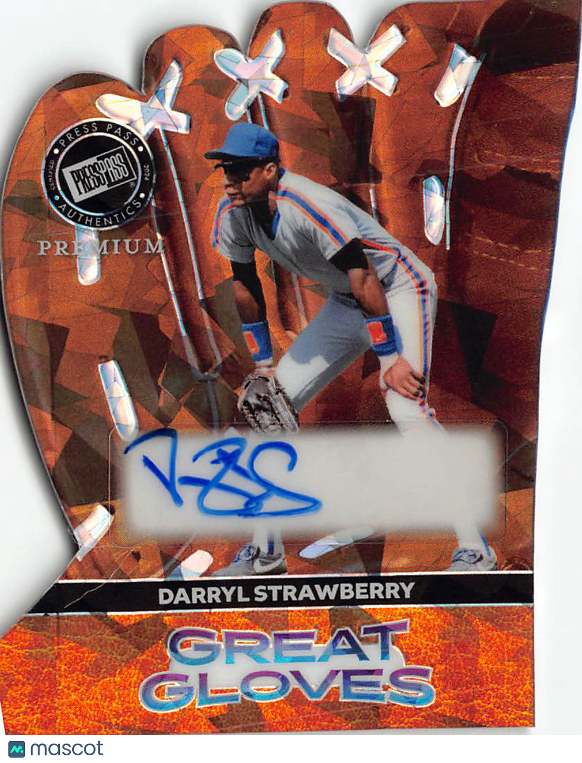 2024 Leaf Press Pass Premium Great Gloves Darryl Strawberry Auto /10 GG-DS1 Mets
