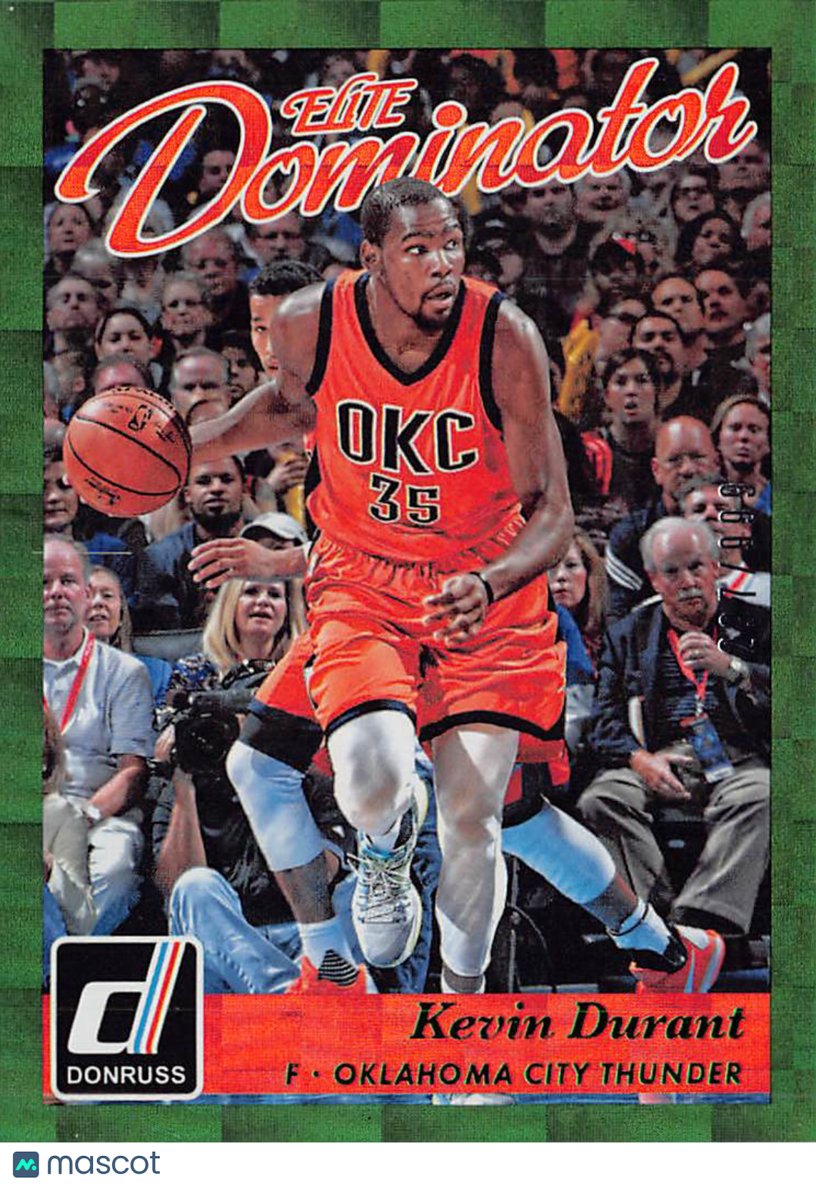 2015-16 Panini Donruss Kevin Durant Elite Dominator /999 #18 Thunder