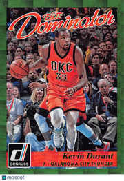 2015-16 Panini Donruss Kevin Durant Elite Dominator /999 #18 Thunder