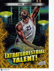 2023-24 Topps Chrome Cosmic Joel Embiid Gold Extraterrestrial Talent /50 #ET-14
