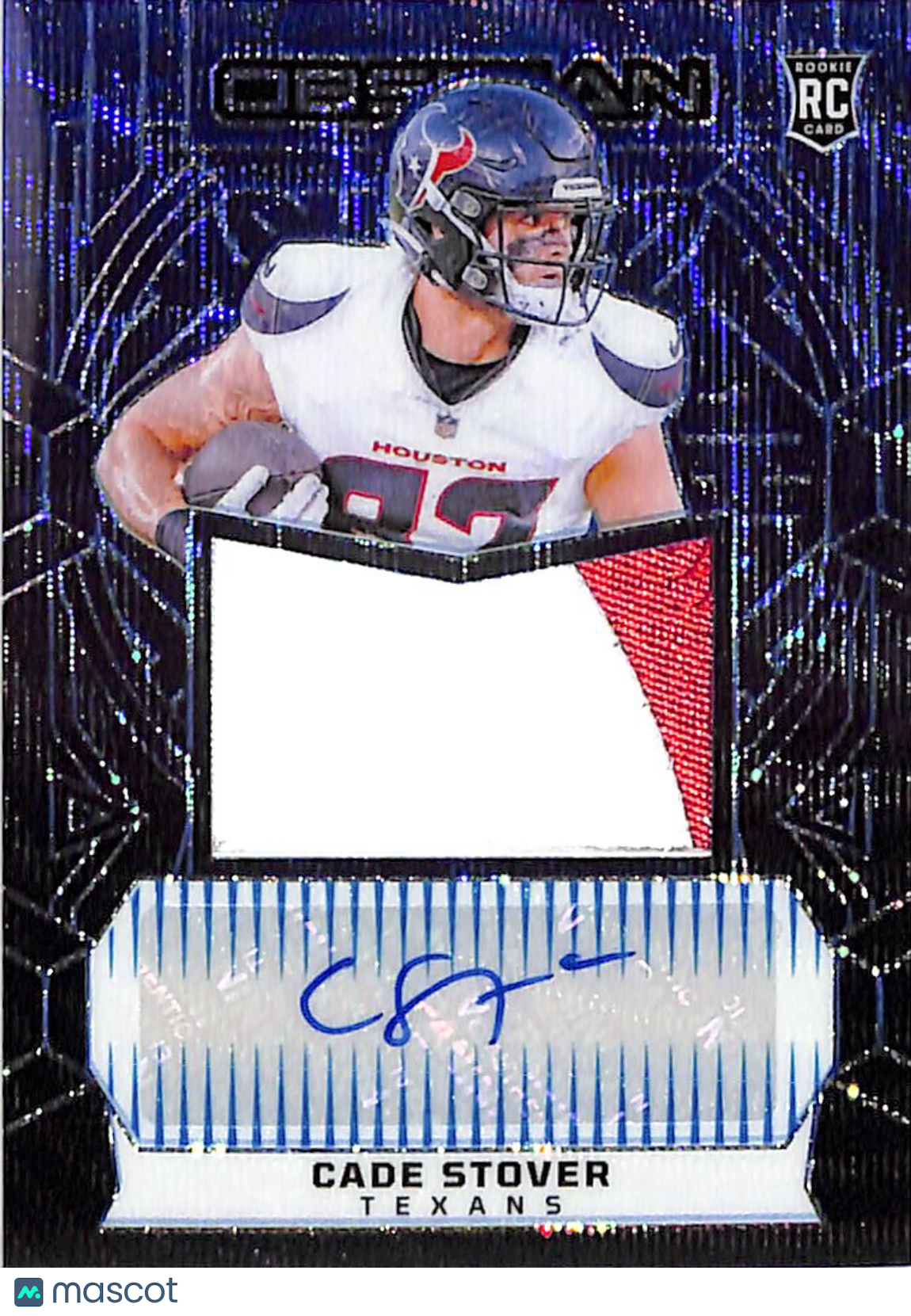 2025 Panini Obsidian Cade Stover /49 Rookie RC Auto Patch #RJJ-CSR Texans