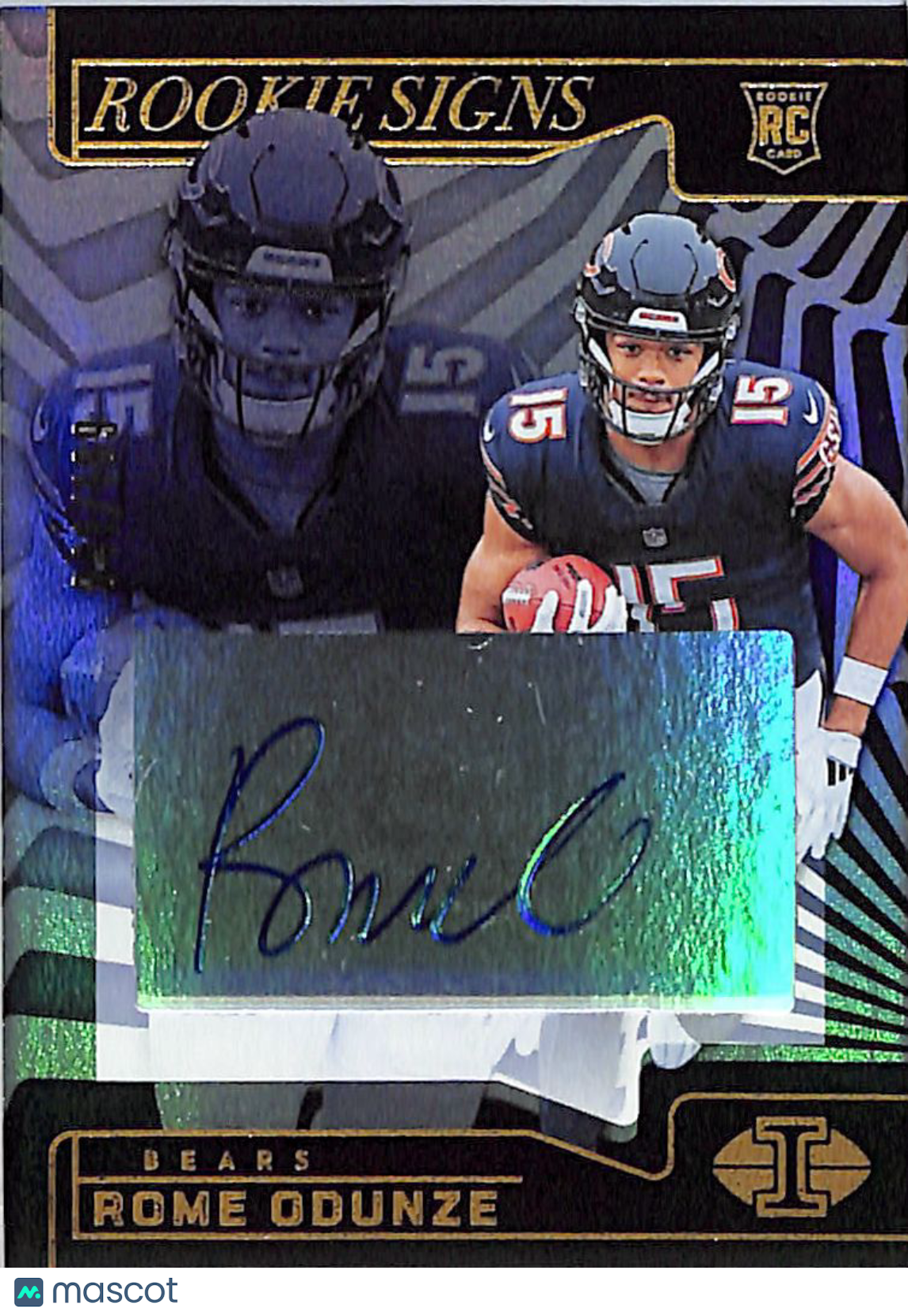 2024 Panini Illusions Rome Odunze Rookie Signs /189 RC Auto #RS-ROE Bears