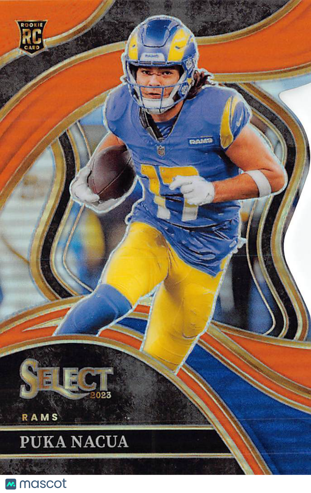 2024 Panini Select Puka Nacua Orange Prizm Die-Cut /399 Rookie RC #224 Rams