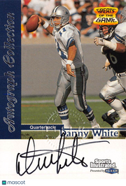 1999 Fleer Sports Illustrated Greats of the Game Autograph Danny White Cowboys