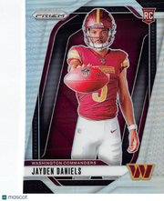 2024 Panini Prizm Football Jayden Daniels Rookie Variation Silver #17 Commanders
