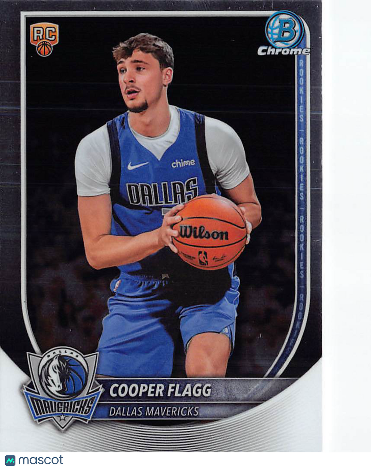 2025-26 Bowman Chrome Cooper Flagg Rookie RC #BCV-1 Dallas Mavericks